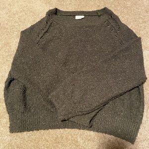 Grommet Detail Sweater Pullover